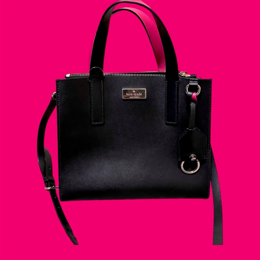 Kate spade Anissa crossbody satchel reversible handle pink interior 😍